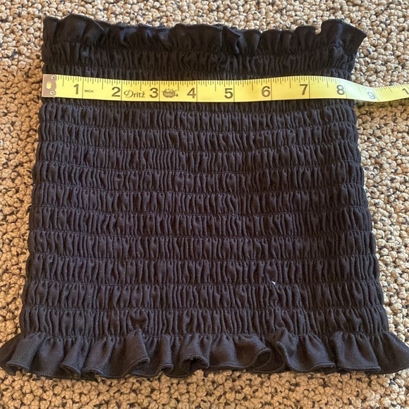 3 Smocked Tube Tops White, Black & Striped in EUC - Picture 7 of 10